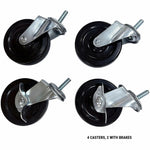 Lorell Industrial Wire Shelving Casters 4