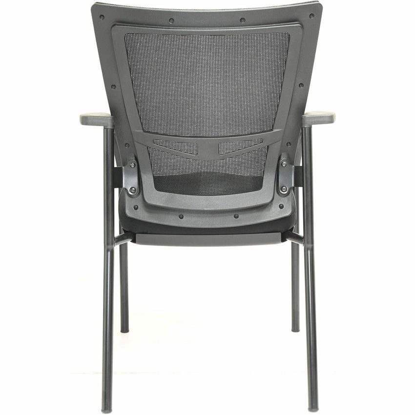 Lorell Mesh Back Guest Chair with Fabric Seat and Integrated Arms (LLR - LLR85566) - SchoolOutlet