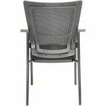 Lorell Mesh Back Guest Chair with Fabric Seat and Integrated Arms (LLR - LLR85566) - SchoolOutlet