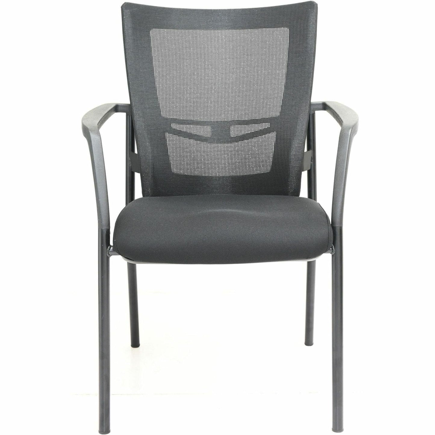 Lorell Mesh Back Guest Chair with Fabric Seat and Integrated Arms (LLR - LLR85566) - SchoolOutlet