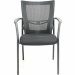 Lorell Mesh Back Guest Chair with Fabric Seat and Integrated Arms (LLR - LLR85566) - SchoolOutlet