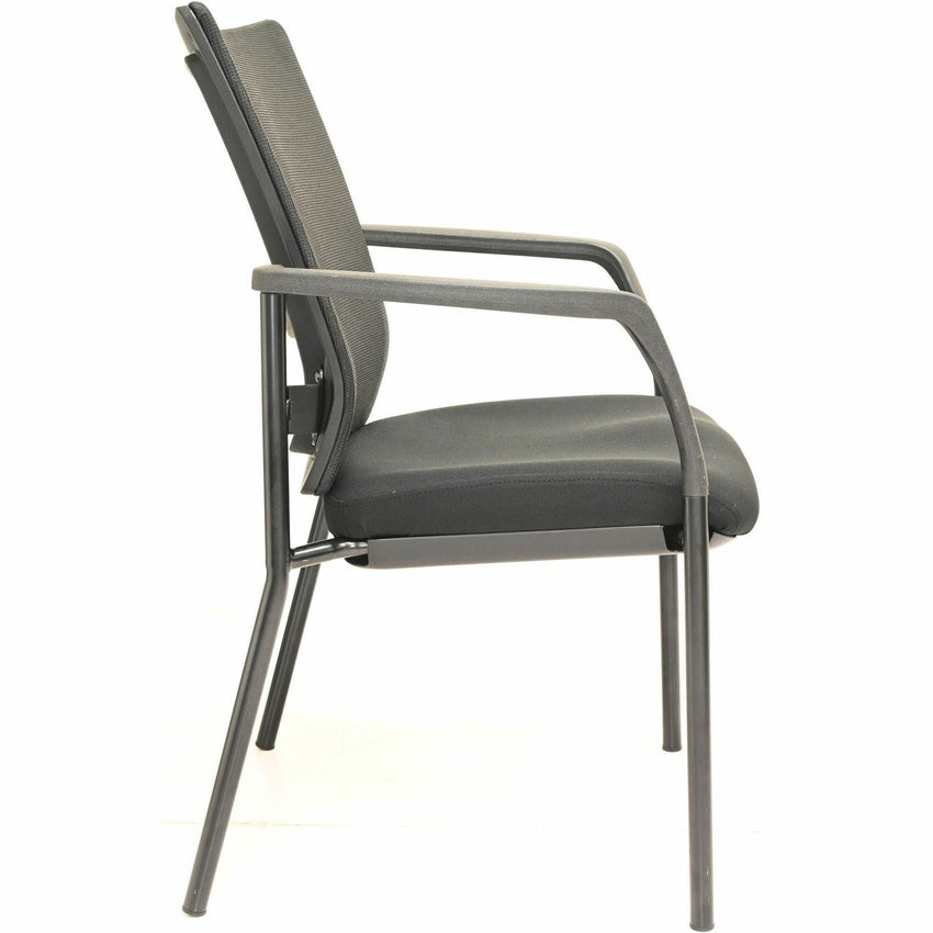 Lorell Mesh Back Guest Chair with Fabric Seat and Integrated Arms (LLR - LLR85566) - SchoolOutlet