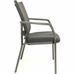 Lorell Mesh Back Guest Chair with Fabric Seat and Integrated Arms (LLR - LLR85566) - SchoolOutlet