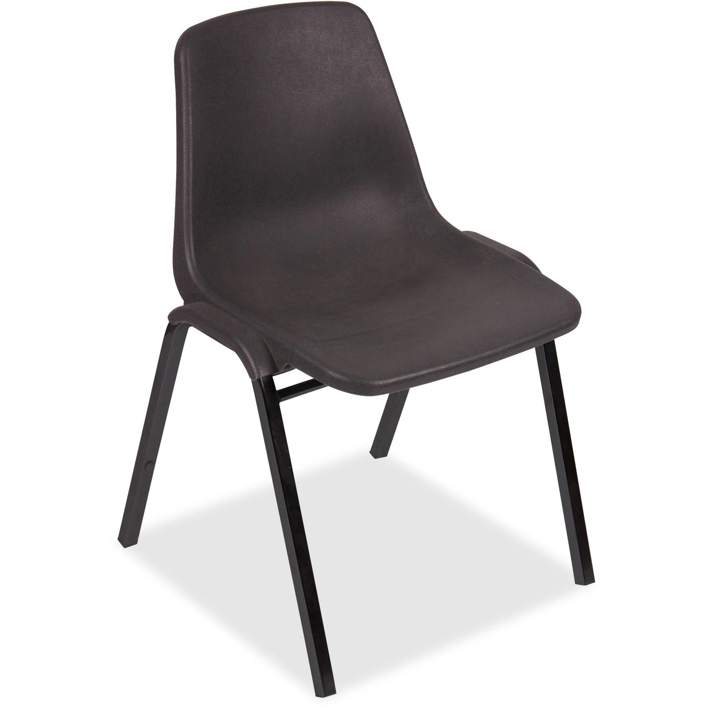 Lorell Molded Stacking Chair with Contoured Polypropylene Seat and Arched Base 18"H (LLR - LLR85567) - SchoolOutlet