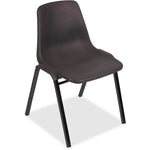 Lorell Molded Stacking Chair with Contoured Polypropylene Seat and Arched Base 18