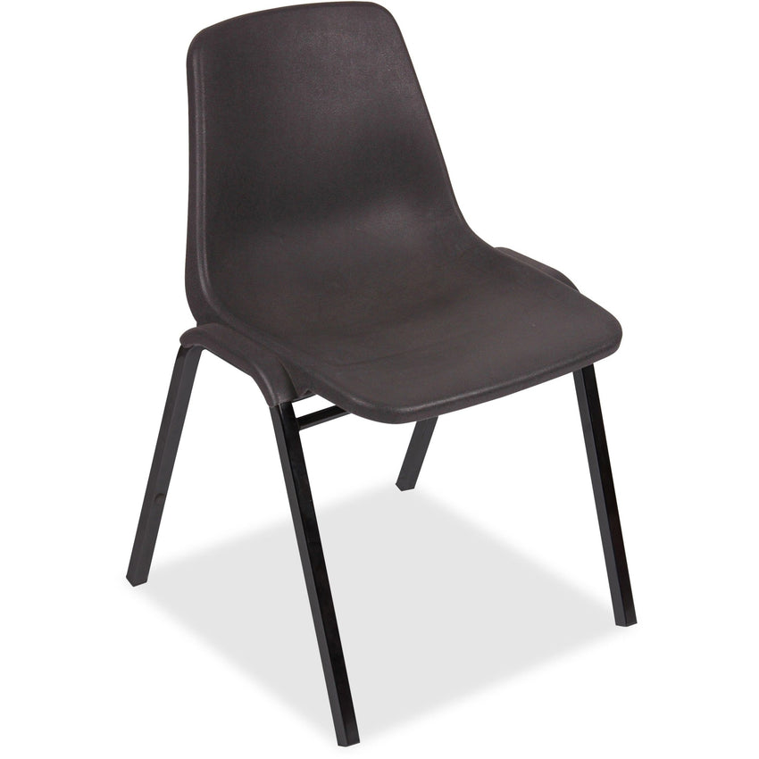 Lorell Molded Stacking Chair with Contoured Polypropylene Seat and Arched Base 18"H (LLR - LLR85567) - SchoolOutlet