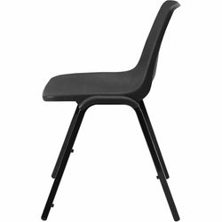 Lorell Molded Stacking Chair with Contoured Polypropylene Seat and Arched Base 18"H (LLR-LLR85567)