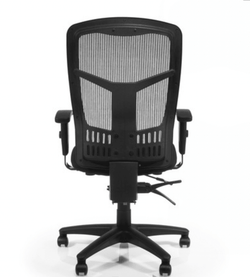 Lorell Executive Mesh High-Back Management Chair with Adjustable Arms and Multifunction Tilt 17" - 21"H (LLR-LLR86200X)