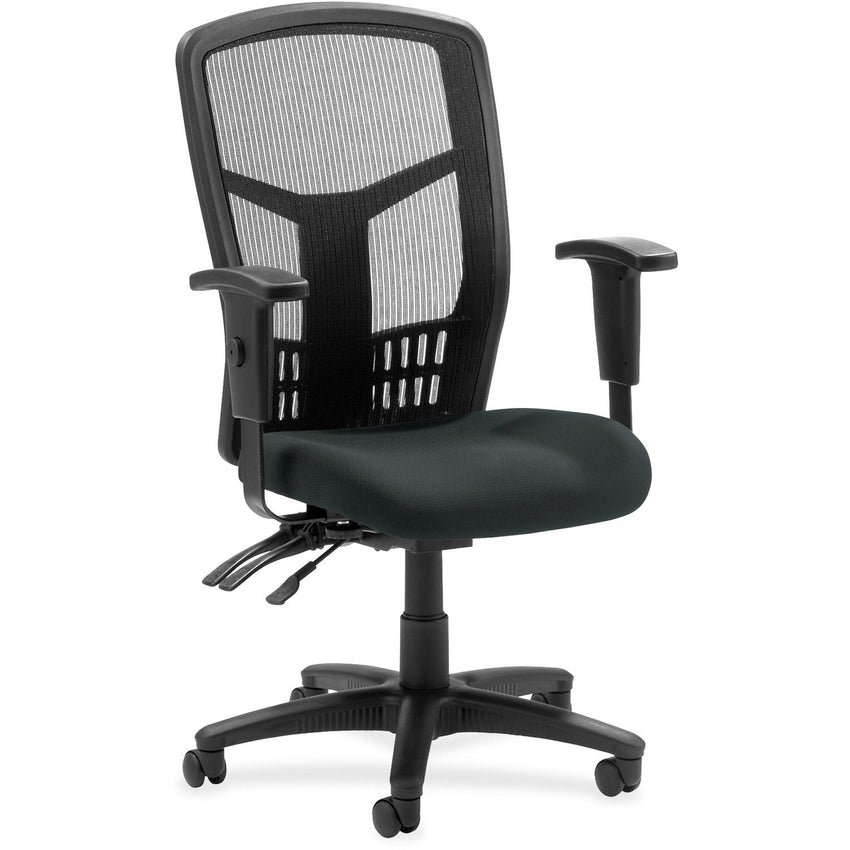 Lorell Executive Mesh High - Back Management Chair with Adjustable Arms and Multifunction Tilt 17" - 21"H (LLR - LLR86200X) - SchoolOutlet