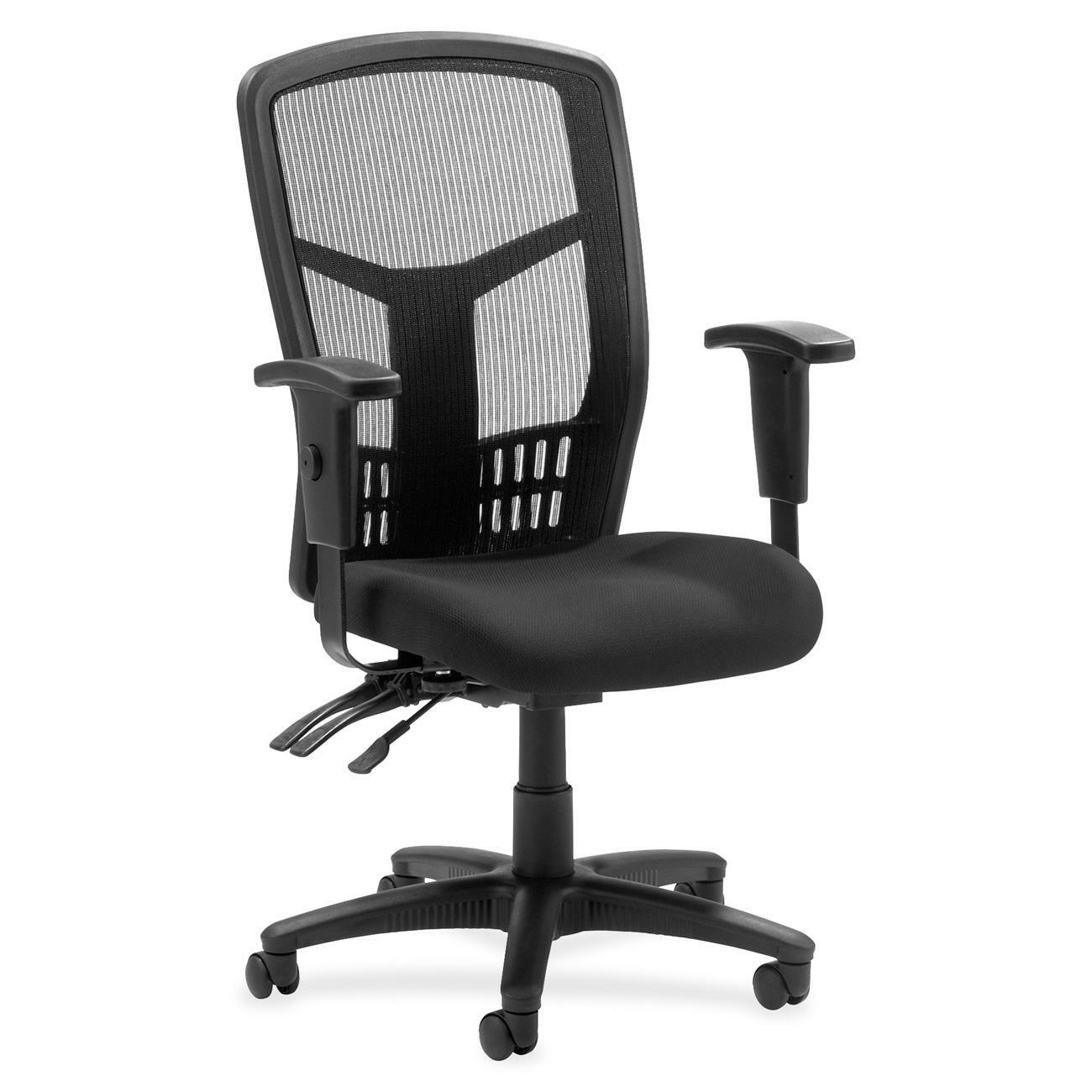 Lorell Executive Mesh High - Back Management Chair with Adjustable Arms and Multifunction Tilt 17" - 21"H (LLR - LLR86200X) - SchoolOutlet