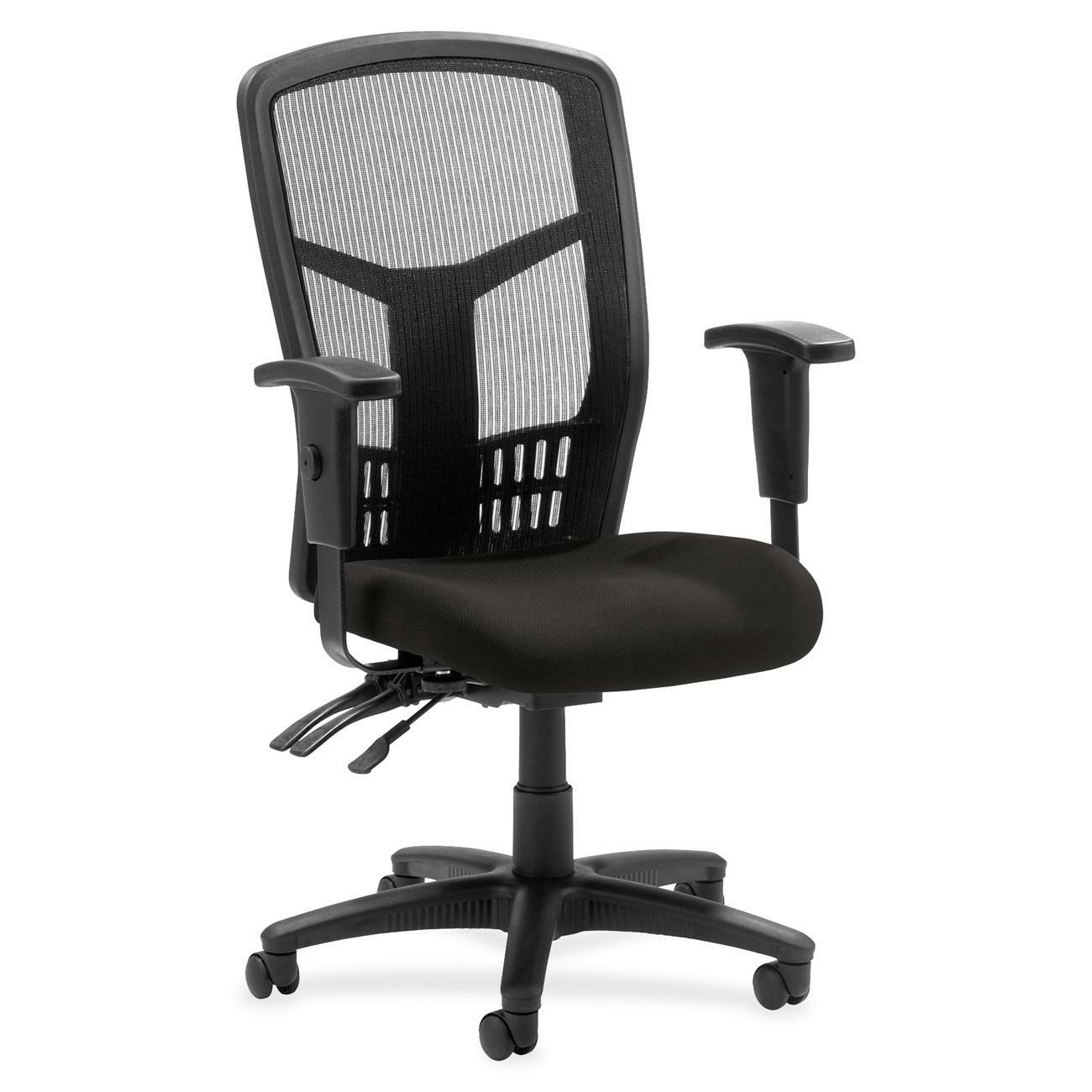 Lorell Executive Mesh High - Back Management Chair with Adjustable Arms and Multifunction Tilt 17" - 21"H (LLR - LLR86200X) - SchoolOutlet