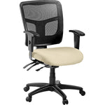 Lorell ErgoMesh Series Managerial Mesh Mid - Back Chair with Adjustable Arms and Casters 17
