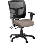 Lorell ErgoMesh Series Managerial Mesh Mid - Back Chair with Adjustable Arms and Casters 17