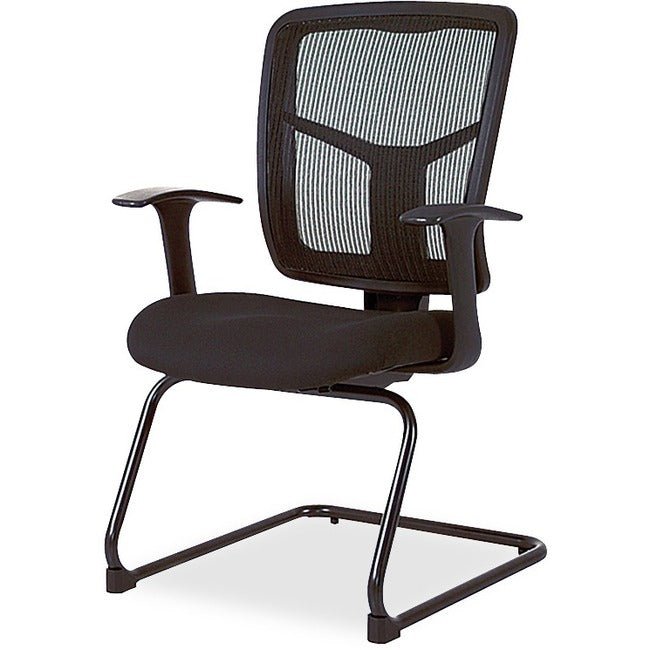 Lorell ErgoMesh Series Mesh Back Guest Chair with Arms and Cantilever Base (LLR - LLR86202X) - SchoolOutlet