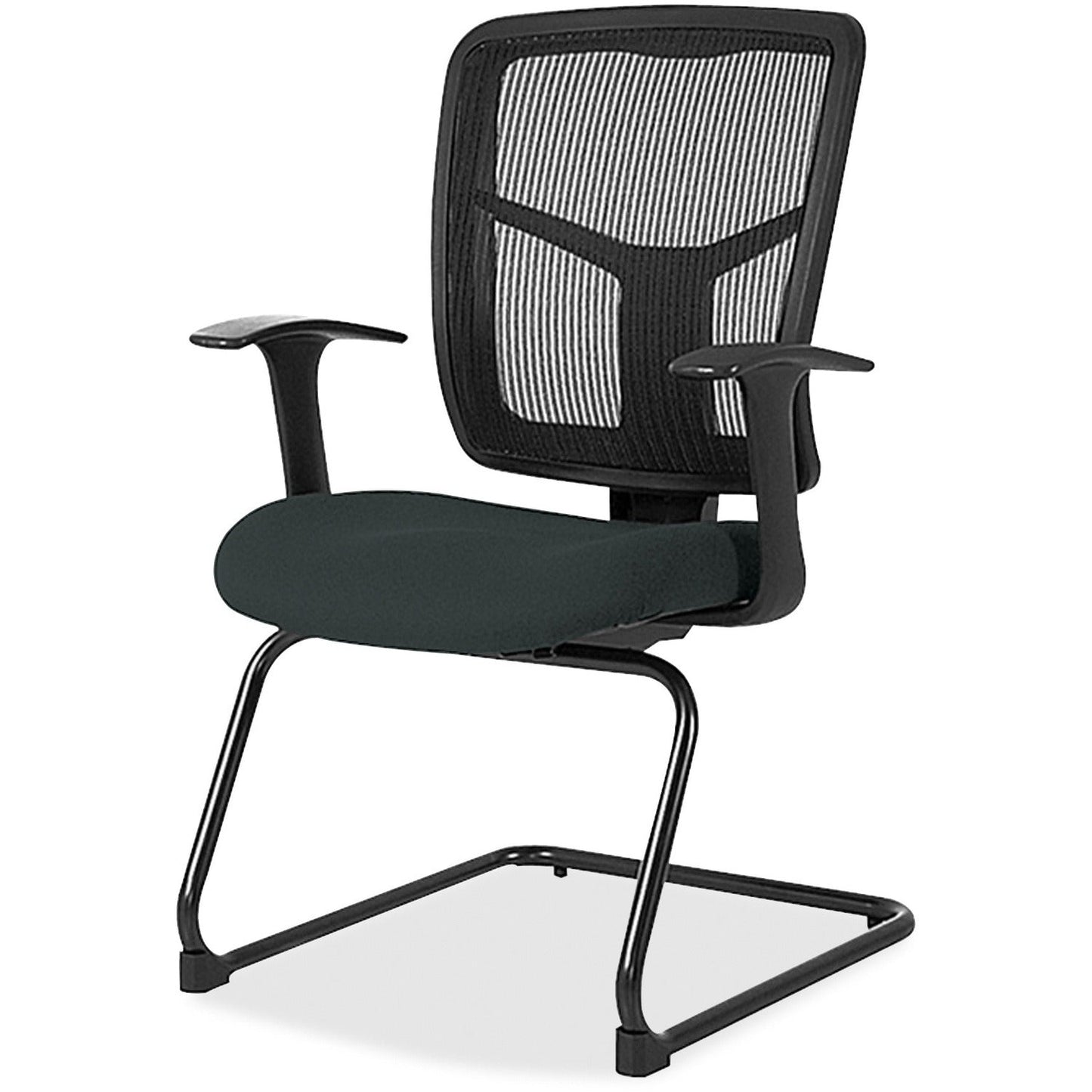 Lorell ErgoMesh Series Mesh Back Guest Chair with Arms and Cantilever Base (LLR - LLR86202X) - SchoolOutlet