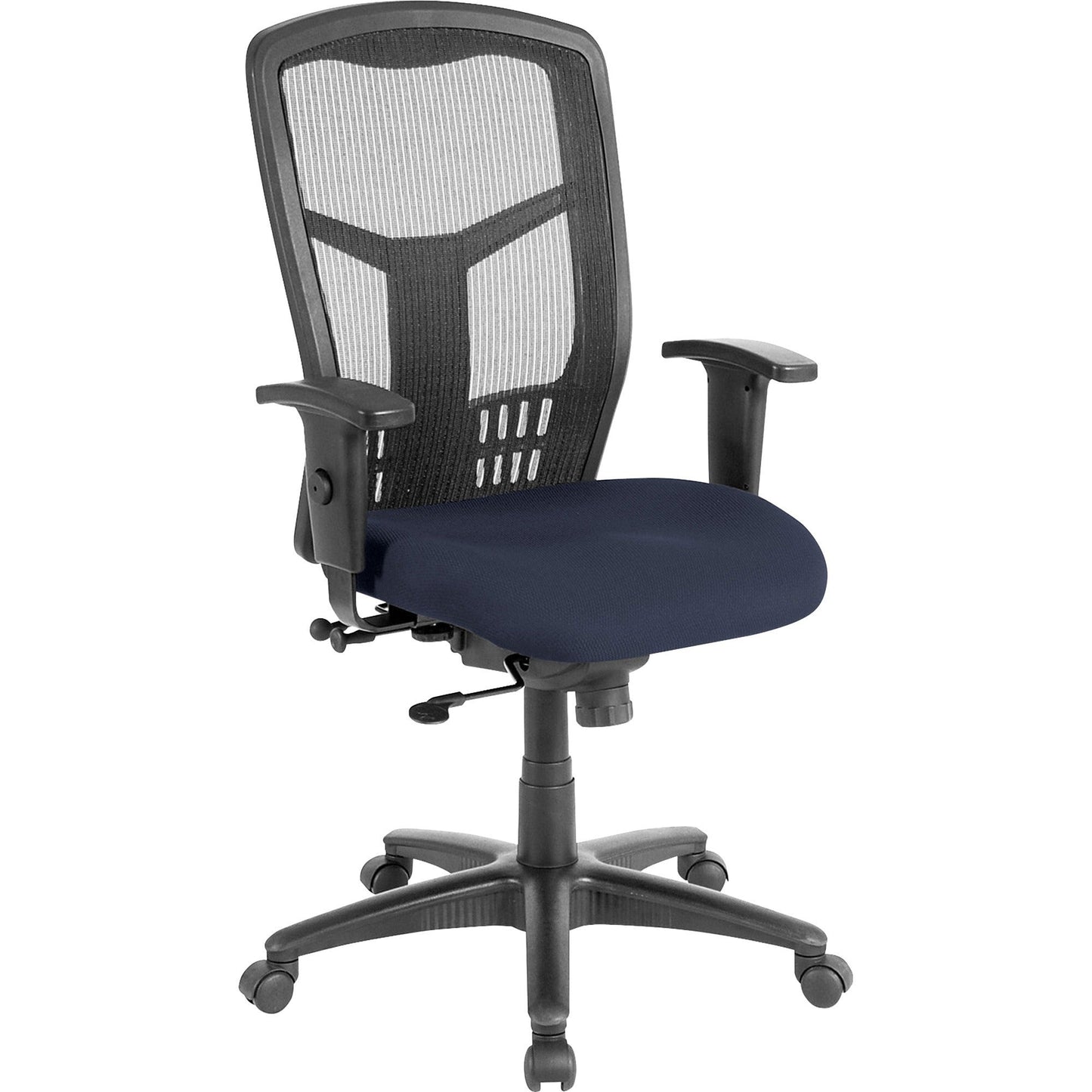 Lorell Executive Mesh High - Back Swivel Chair with Adjustable Arms and Synchro Tilt (LLR - LLR86205X) - SchoolOutlet