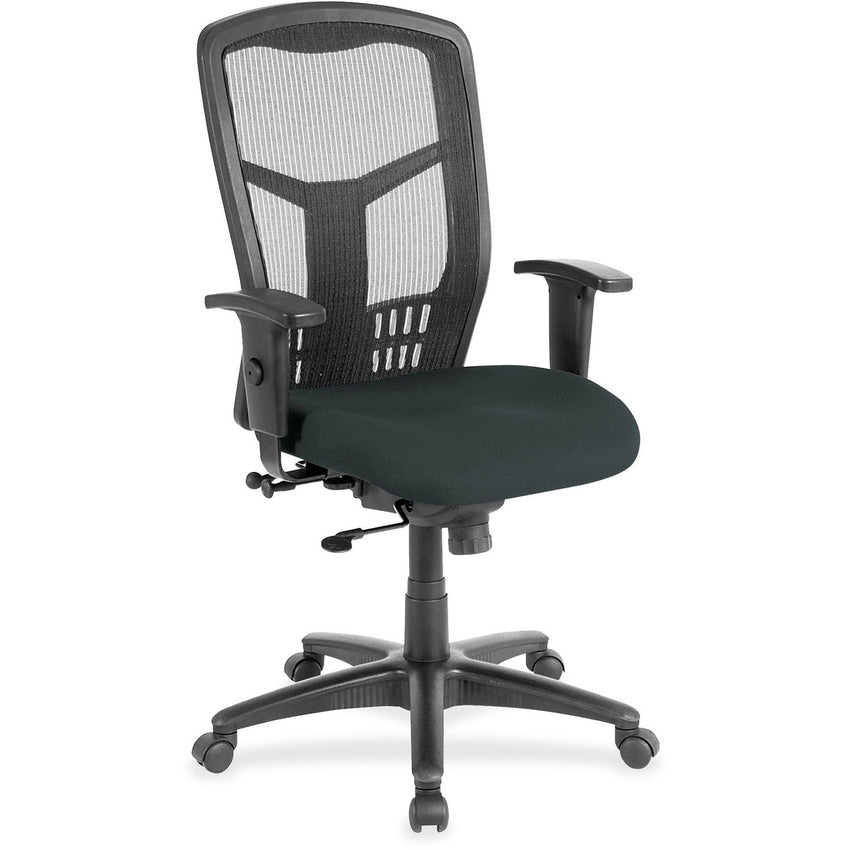 Lorell Executive Mesh High - Back Swivel Chair with Adjustable Arms and Synchro Tilt (LLR - LLR86205X) - SchoolOutlet