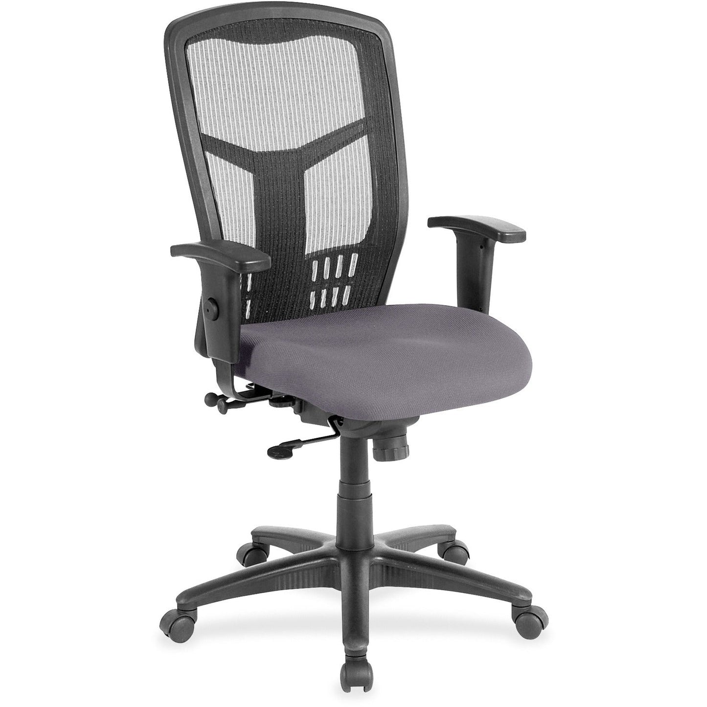 Lorell Executive Mesh High - Back Swivel Chair with Adjustable Arms and Synchro Tilt (LLR - LLR86205X) - SchoolOutlet