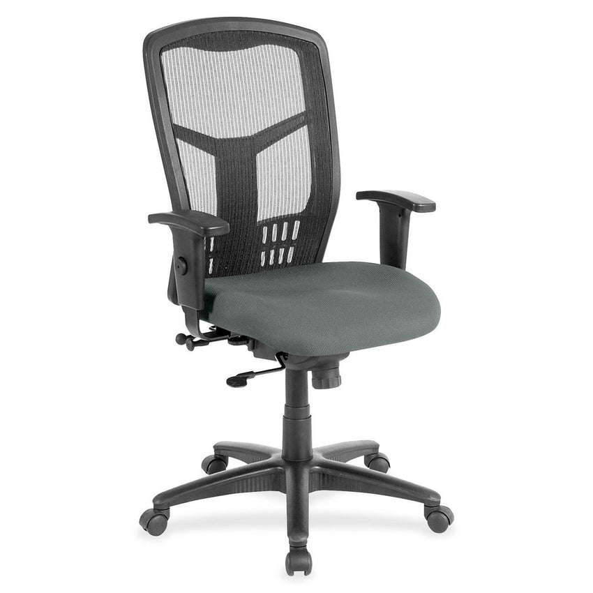 Lorell Executive Mesh High - Back Swivel Chair with Adjustable Arms and Synchro Tilt (LLR - LLR86205X) - SchoolOutlet