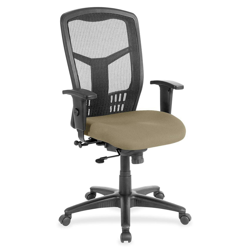 Lorell Executive Mesh High - Back Swivel Chair with Adjustable Arms and Synchro Tilt (LLR - LLR86205X) - SchoolOutlet