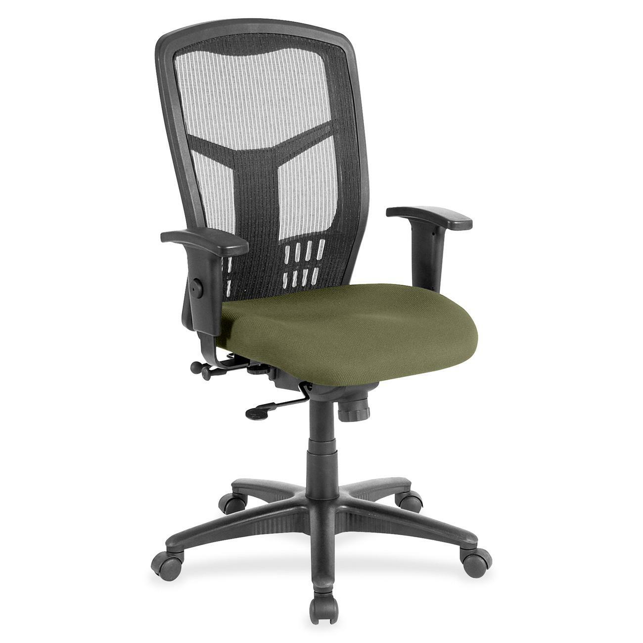 Lorell Executive Mesh High - Back Swivel Chair with Adjustable Arms and Synchro Tilt (LLR - LLR86205X) - SchoolOutlet