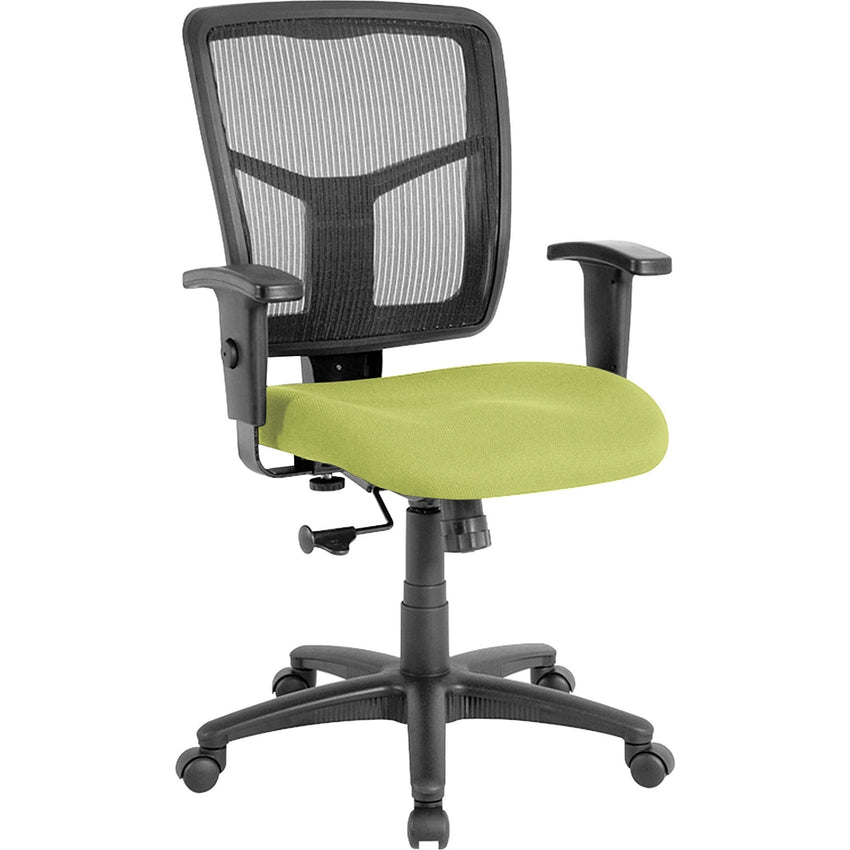 Lorell Ergomesh Managerial Mesh Mid - back Task Chair with Adjustable Arms and 5 - Star Base 17.7" - 21"H (LLR - LLR86209X) - SchoolOutlet