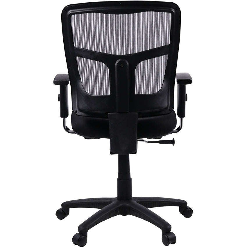 Lorell Ergomesh Managerial Mesh Mid - back Task Chair with Adjustable Arms and 5 - Star Base 17.7" - 21"H (LLR - LLR86209X) - SchoolOutlet