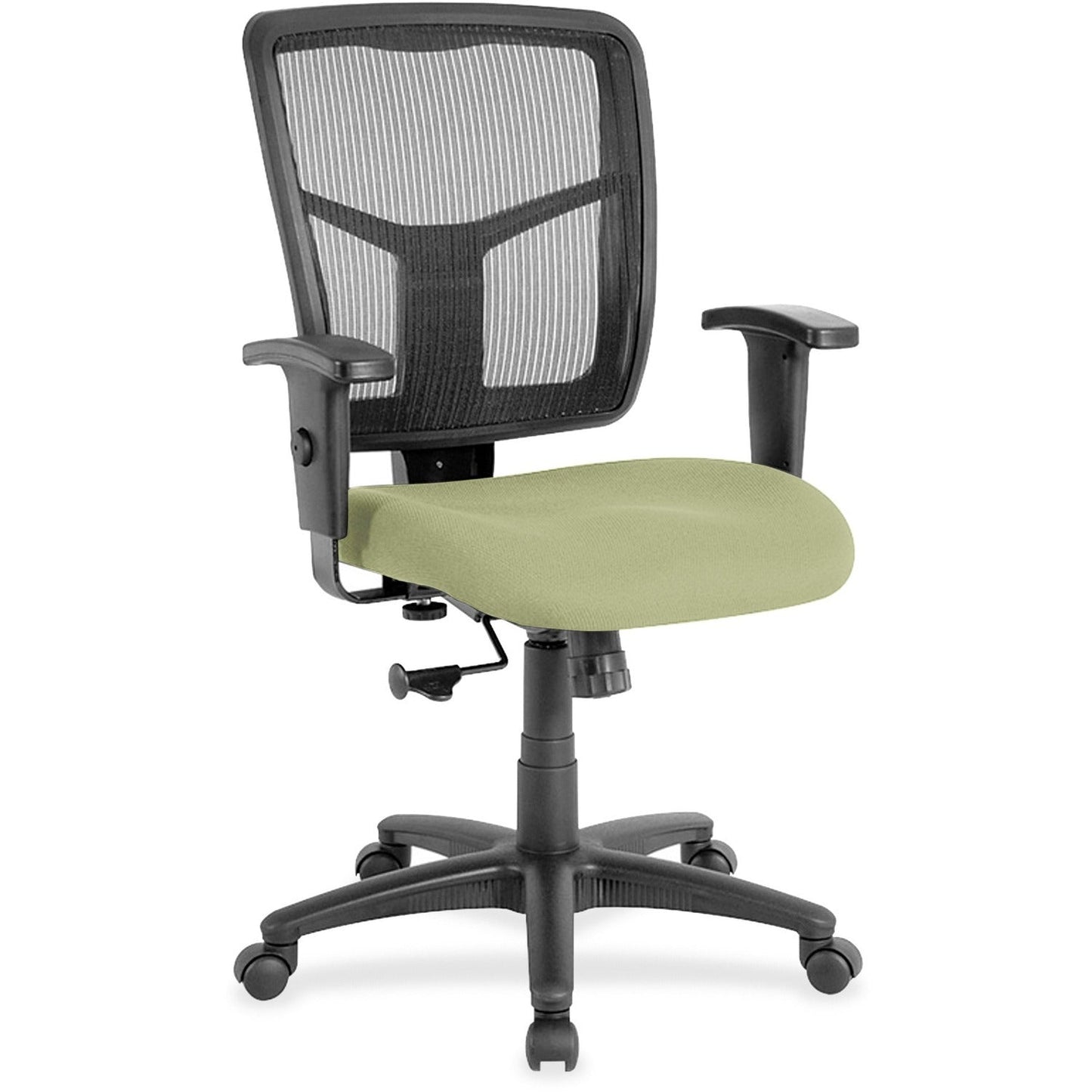 Lorell Ergomesh Managerial Mesh Mid - back Task Chair with Adjustable Arms and 5 - Star Base 17.7" - 21"H (LLR - LLR86209X) - SchoolOutlet