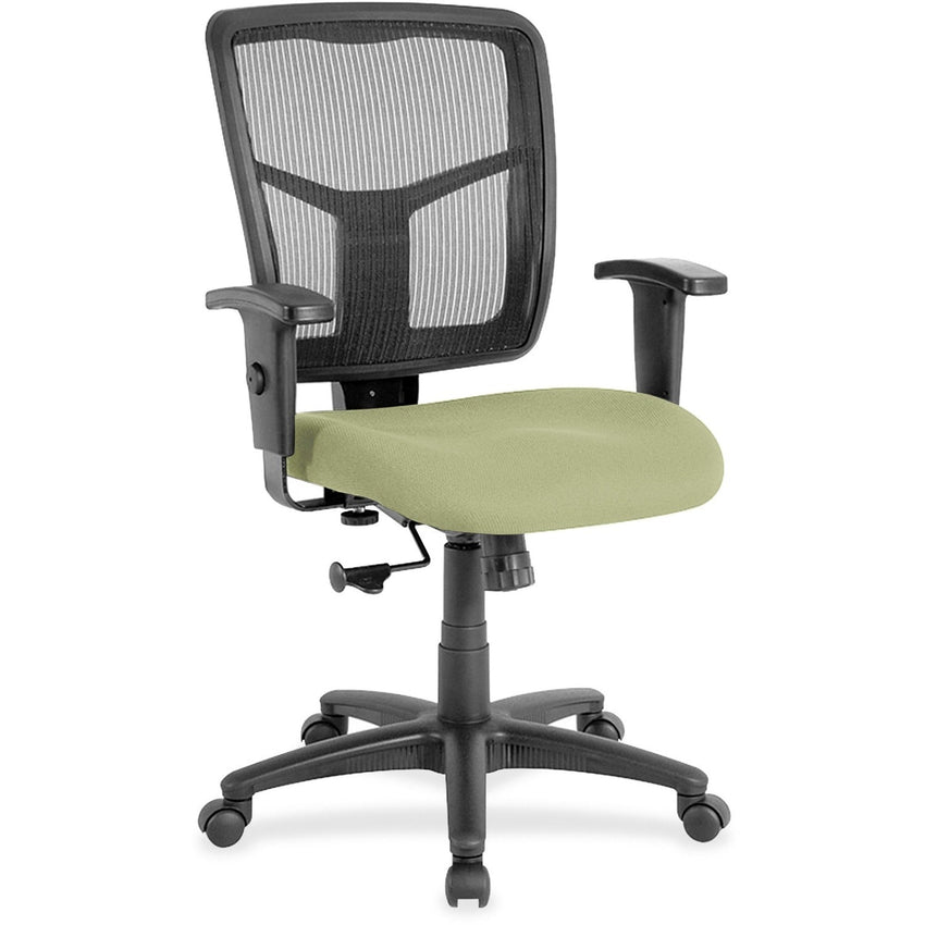 Lorell Ergomesh Managerial Mesh Mid - back Task Chair with Adjustable Arms and 5 - Star Base 17.7" - 21"H (LLR - LLR86209X) - SchoolOutlet