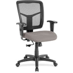 Lorell Ergomesh Managerial Mesh Mid - back Task Chair with Adjustable Arms and 5 - Star Base 17.7