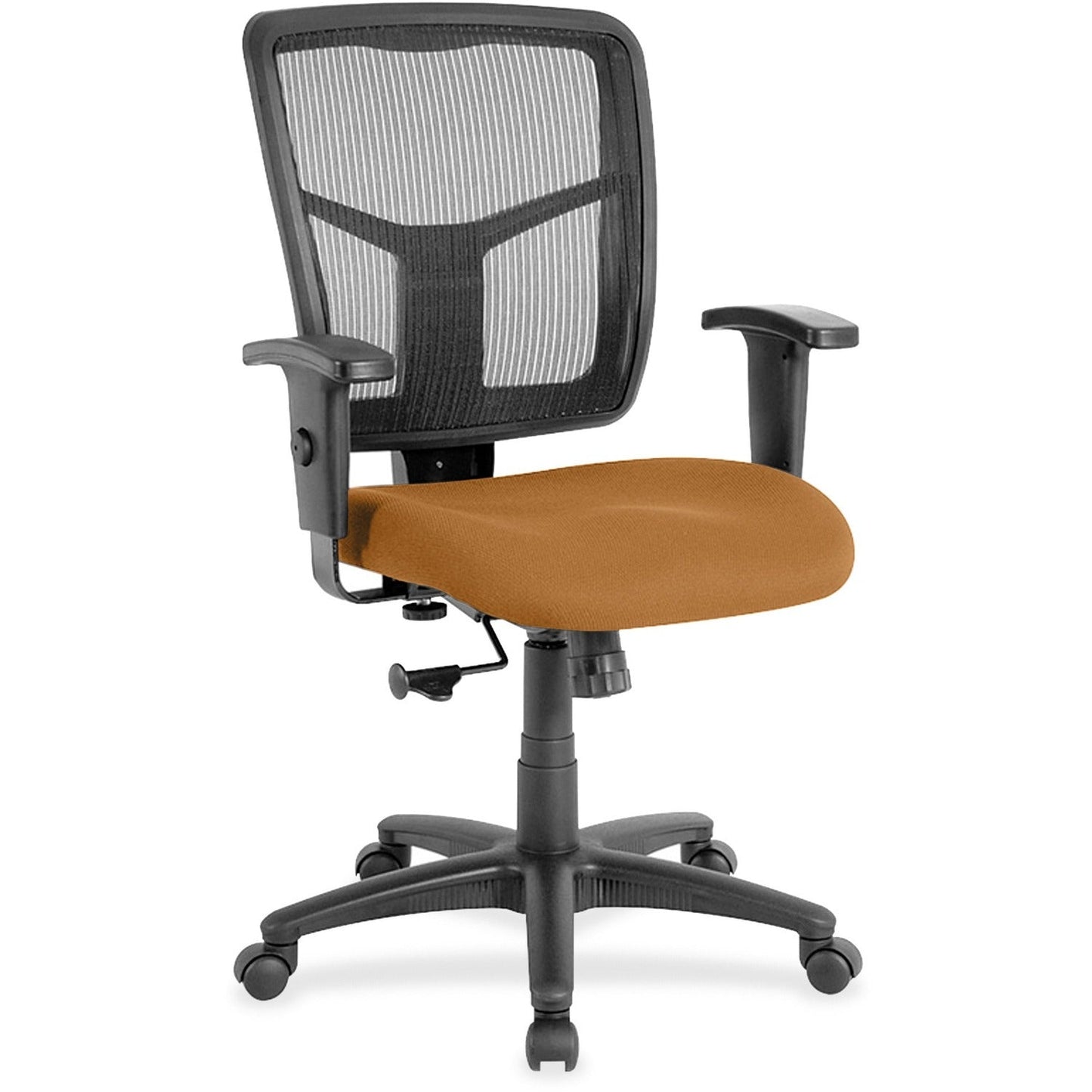 Lorell Ergomesh Managerial Mesh Mid - back Task Chair with Adjustable Arms and 5 - Star Base 17.7" - 21"H (LLR - LLR86209X) - SchoolOutlet