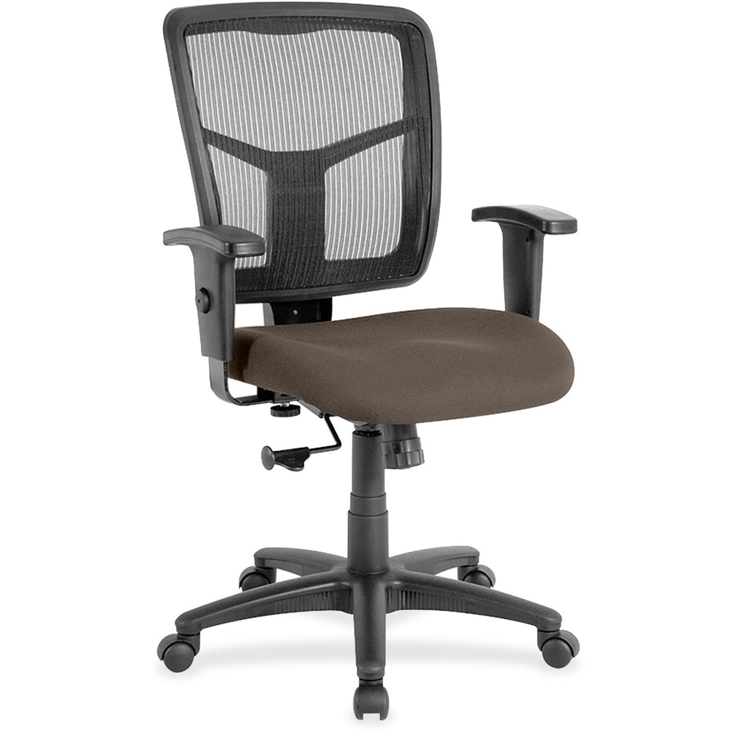 Lorell Ergomesh Managerial Mesh Mid - back Task Chair with Adjustable Arms and 5 - Star Base 17.7" - 21"H (LLR - LLR86209X) - SchoolOutlet