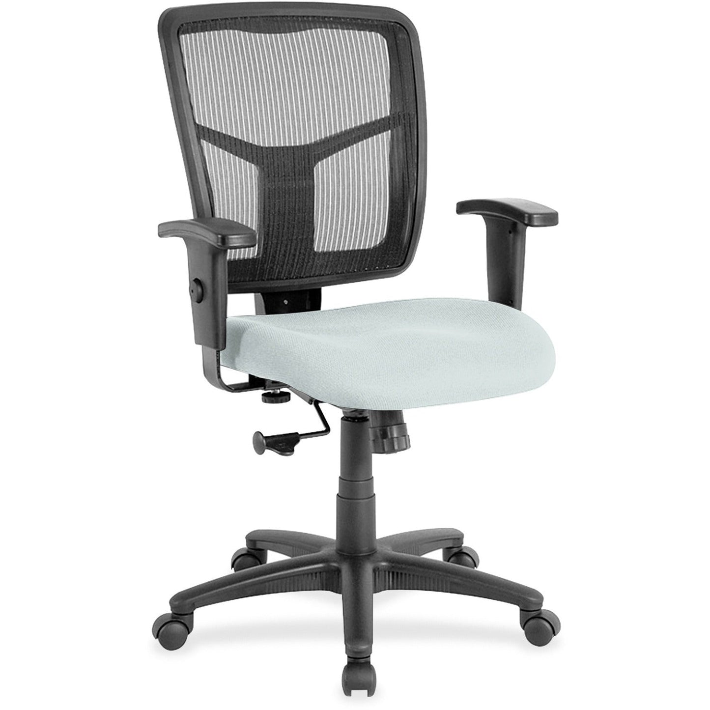 Lorell Ergomesh Managerial Mesh Mid - back Task Chair with Adjustable Arms and 5 - Star Base 17.7" - 21"H (LLR - LLR86209X) - SchoolOutlet