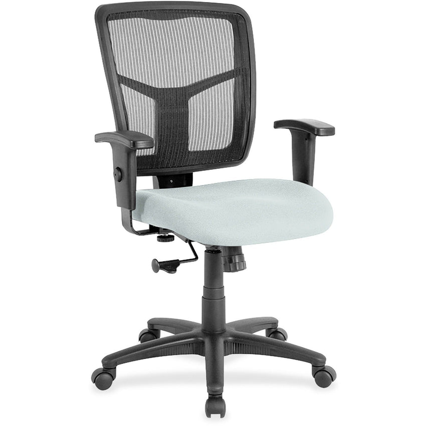 Lorell Ergomesh Managerial Mesh Mid - back Task Chair with Adjustable Arms and 5 - Star Base 17.7" - 21"H (LLR - LLR86209X) - SchoolOutlet