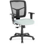 Lorell Ergomesh Managerial Mesh Mid - back Task Chair with Adjustable Arms and 5 - Star Base 17.7