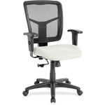 Lorell Ergomesh Managerial Mesh Mid - back Task Chair with Adjustable Arms and 5 - Star Base 17.7