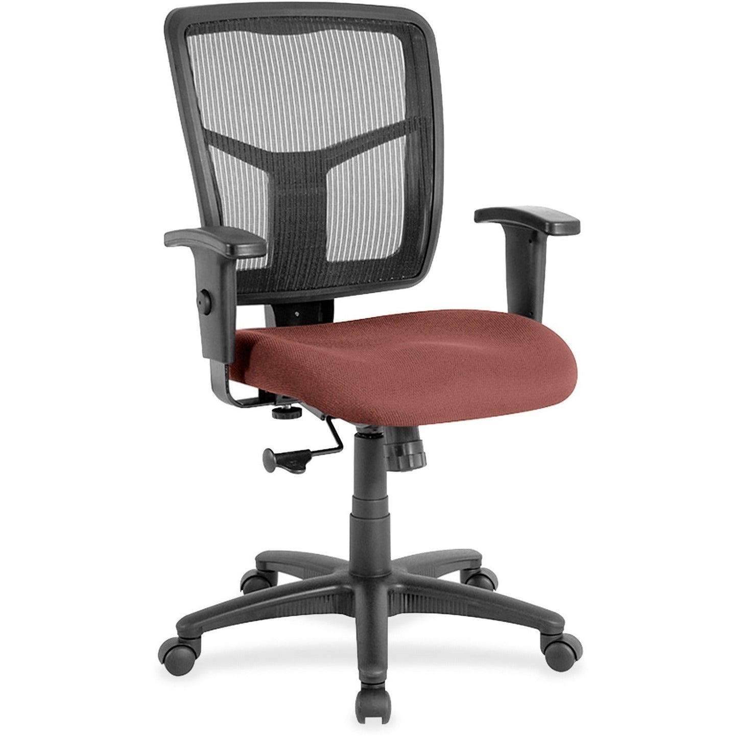 Lorell Ergomesh Managerial Mesh Mid - back Task Chair with Adjustable Arms and 5 - Star Base 17.7" - 21"H (LLR - LLR86209X) - SchoolOutlet