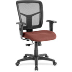 Lorell Ergomesh Managerial Mesh Mid - back Task Chair with Adjustable Arms and 5 - Star Base 17.7
