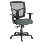 Lorell Ergomesh Managerial Mesh Mid - back Task Chair with Adjustable Arms and 5 - Star Base 17.7