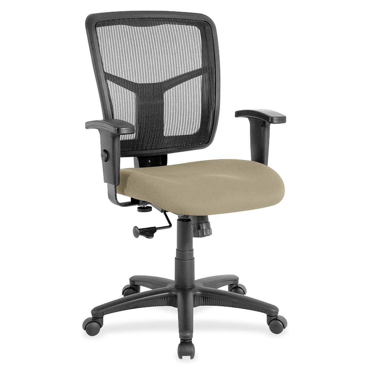 Lorell Ergomesh Managerial Mesh Mid - back Task Chair with Adjustable Arms and 5 - Star Base 17.7" - 21"H (LLR - LLR86209X) - SchoolOutlet