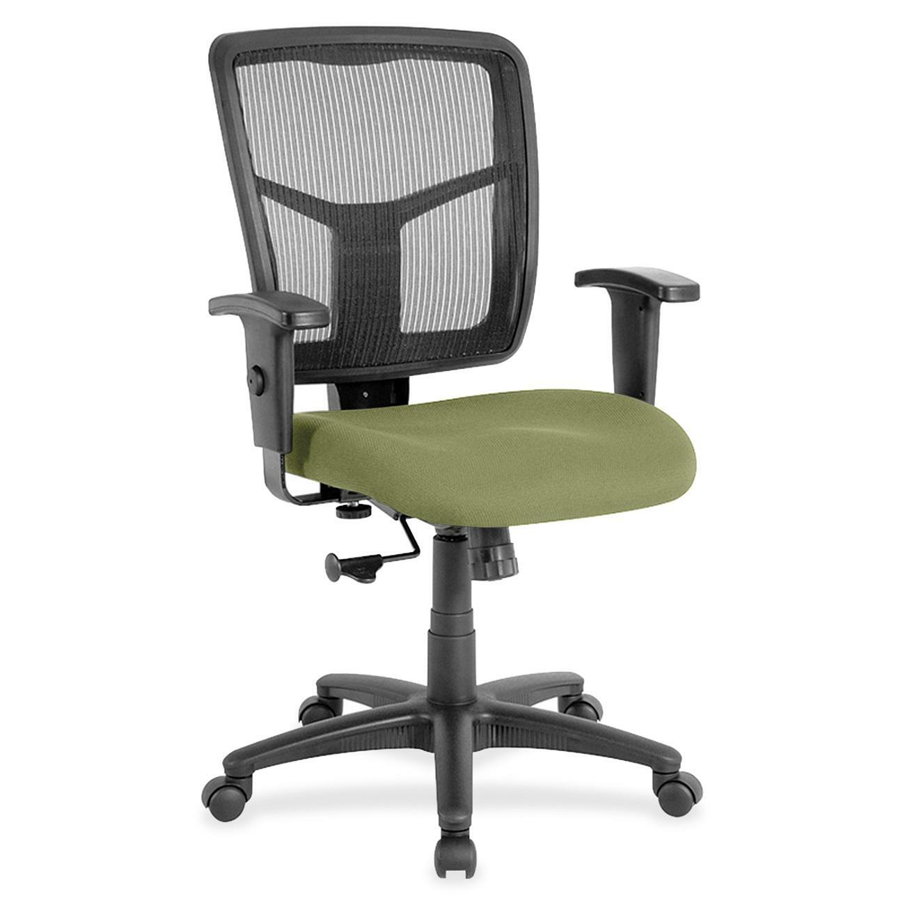 Lorell Ergomesh Managerial Mesh Mid - back Task Chair with Adjustable Arms and 5 - Star Base 17.7" - 21"H (LLR - LLR86209X) - SchoolOutlet
