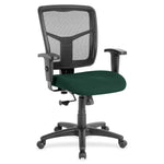 Lorell Ergomesh Managerial Mesh Mid - back Task Chair with Adjustable Arms and 5 - Star Base 17.7