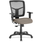 Lorell Ergomesh Managerial Mesh Mid - back Task Chair with Adjustable Arms and 5 - Star Base 17.7