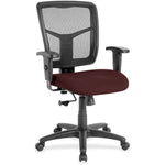Lorell Ergomesh Managerial Mesh Mid - back Task Chair with Adjustable Arms and 5 - Star Base 17.7