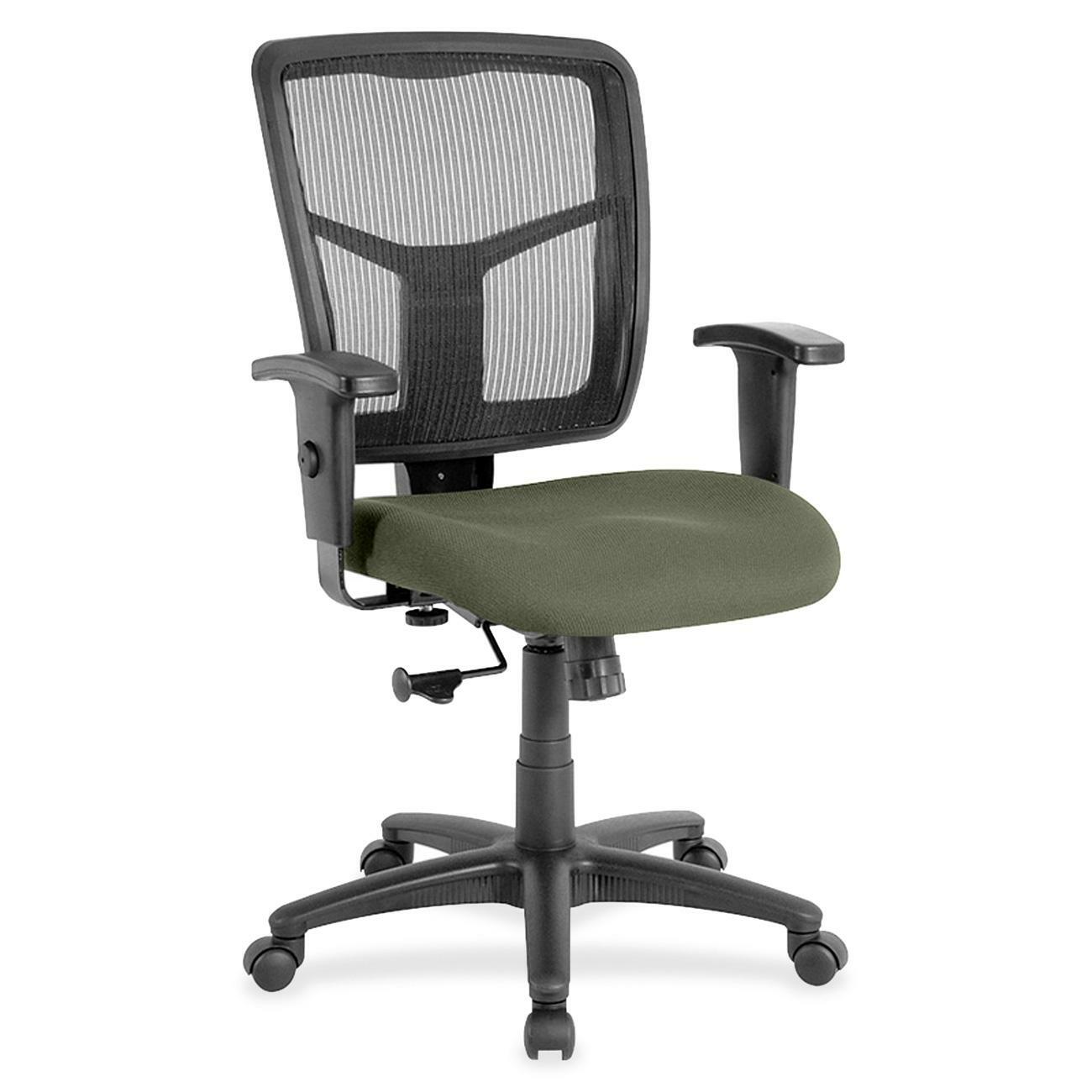 Lorell Ergomesh Managerial Mesh Mid - back Task Chair with Adjustable Arms and 5 - Star Base 17.7" - 21"H (LLR - LLR86209X) - SchoolOutlet