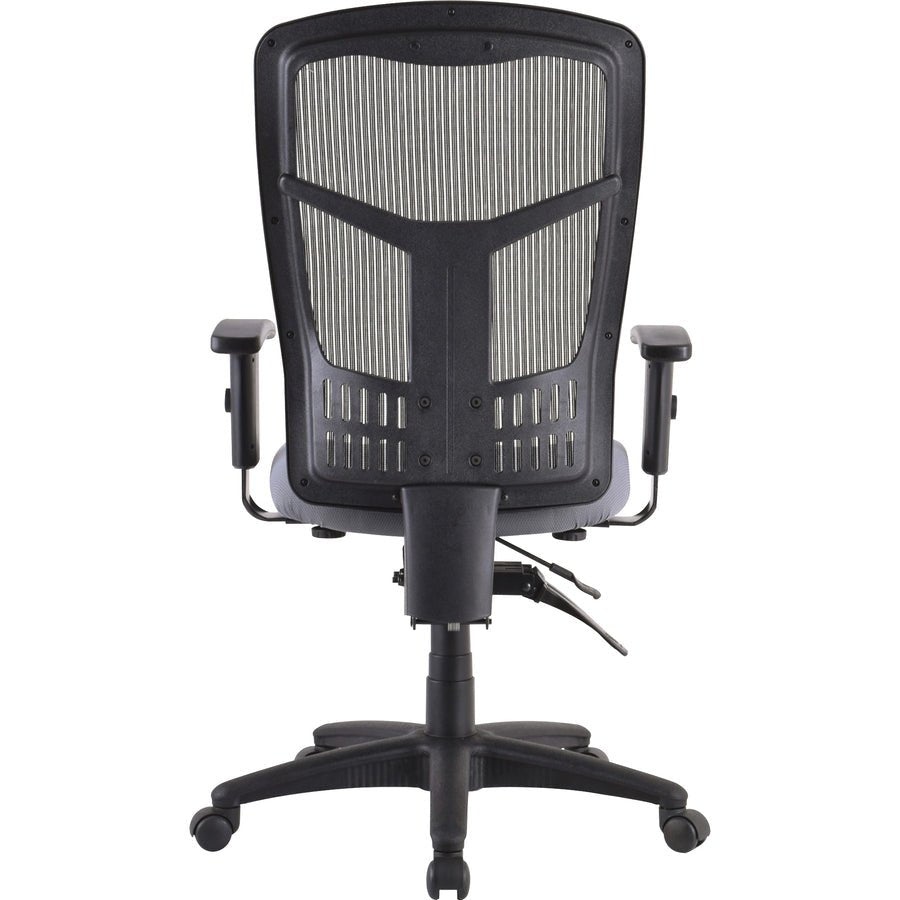 Lorell Ergomesh Executive Mesh High - Back Chair Frame Adjustable Arms and Swivel (LLR - LLR86210) - SchoolOutlet