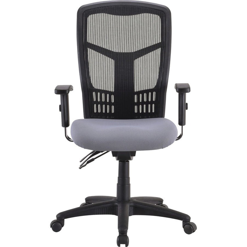 Lorell Ergomesh Executive Mesh High - Back Chair Frame Adjustable Arms and Swivel (LLR - LLR86210) - SchoolOutlet