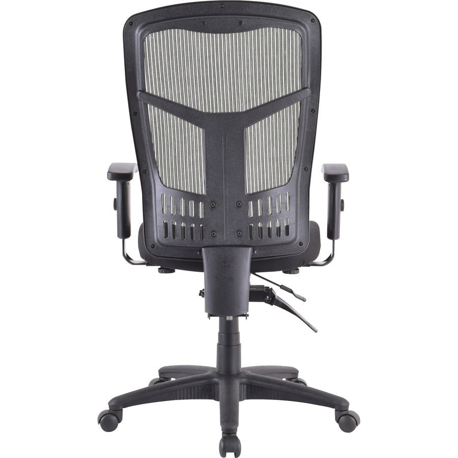 Lorell Ergomesh Executive Mesh High - Back Chair Frame Adjustable Arms and Swivel (LLR - LLR86210) - SchoolOutlet