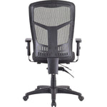 Lorell Ergomesh Executive Mesh High - Back Chair Frame Adjustable Arms and Swivel (LLR - LLR86210) - SchoolOutlet