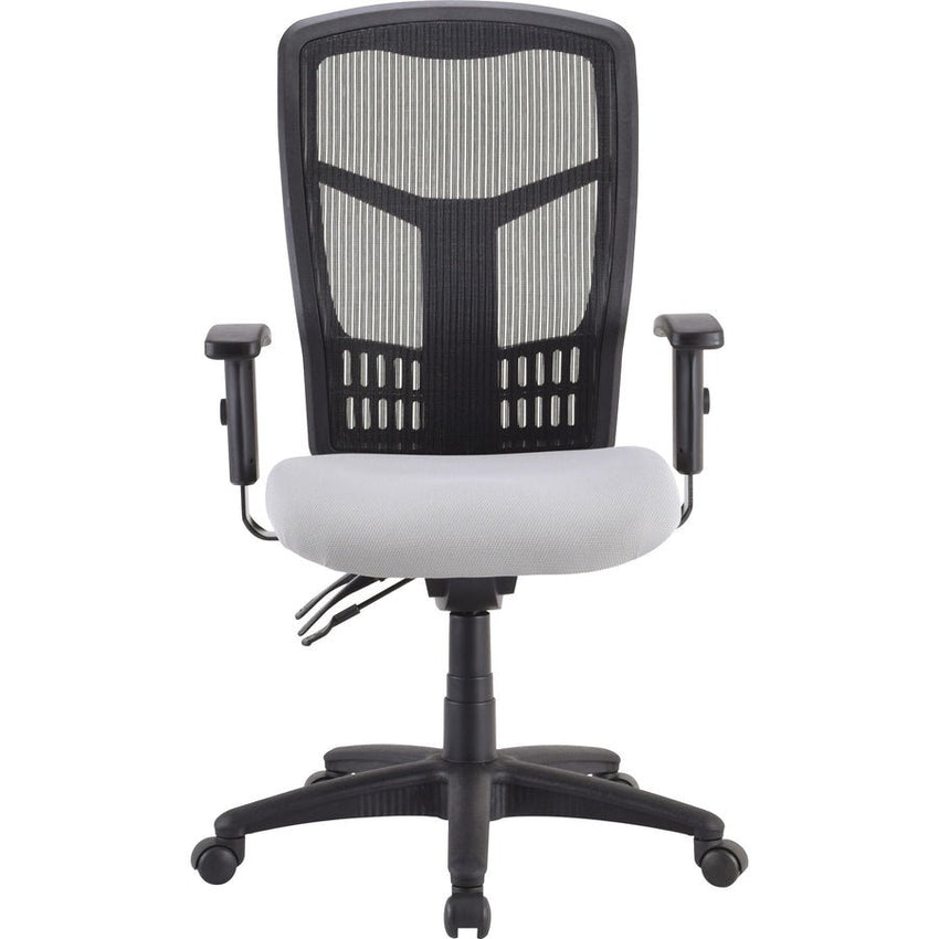 Lorell Ergomesh Executive Mesh High - Back Chair Frame Adjustable Arms and Swivel (LLR - LLR86210) - SchoolOutlet